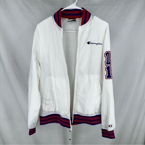 Champion 1999 Rochester N.Y. White Windbreaker Zip Jacket Size M